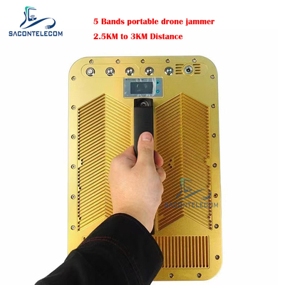 Directionele Shield Drone Signal Jammer Blocker 5 Bands 135w 2500 Meters