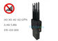8 antennes GPS WiFi 2G 3G 4G 16w Cell Phone Signal Interrupter ingebouwd in batterij ABS Shell