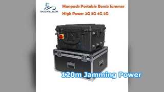 75W 120m RCIED IED-stoorzender DC24V RF Manpack