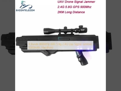 4 banden 900MHz WiFi 5.8g 2.4G Uav Signal Jammer 5000mAh Handheld
