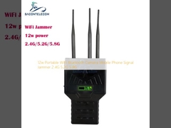 12w Draagbare WiFi Bluetooth Camera Mobiele telefoon Signal Jammer 2.4G 5.2G 5.8G