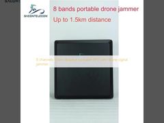 8 kanalen draagbare FPV UAV drone-signaalstoorder met een bereik van 1,5 km