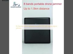 8 kanalen draagbare FPV UAV drone-signaalstoorder met een bereik van 1,5 km