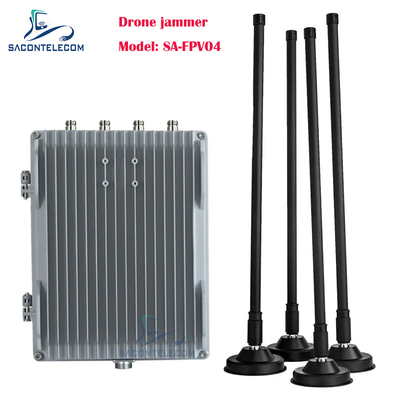 4 kanalen 200w krachtige drone signaal jammer voertuig gemonteerd FPV drone jammer