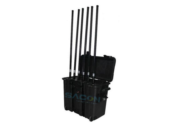 220w High Power Drone Signal Jammer 2 uur werken met afstandsbediening