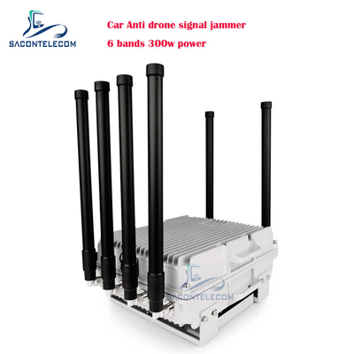 300w 6 kanalen Auto Anti Drone Signal Jammer UAV FPV Drone Jamming Blocking Defensievoertuig gemonteerd voor auto