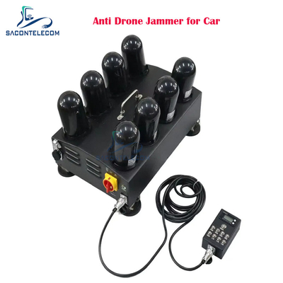 8 kanalen 400w anti drone signaal jammer 1.5G 2.4G 5.8G 5.2G FPV drone jammer voor auto
