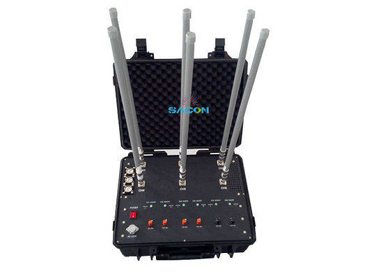 20-2700MHz 8 Bands Manpack Jammer met 50Watt Output Power Hand-pull Box Jammer Defense System