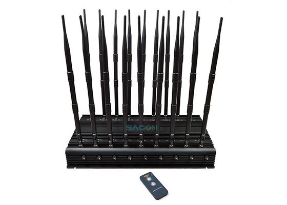 18 kanalen mobiele telefoonsignaal jammer 42W High Power Blocks Alle GPS-signalen