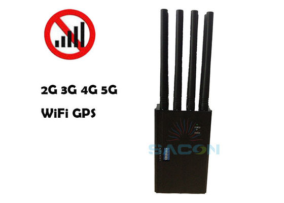 8 Antennes 20m Bereik 4W Uitgangsvermogen Mobiele Telefoon Stoorsignaal WiFi Stoorsignaal