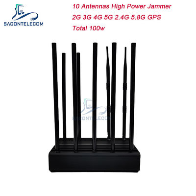 10 antennes 100w 80m GPS-Desktopstoorzender WiFi 2G 3G 4G 5G