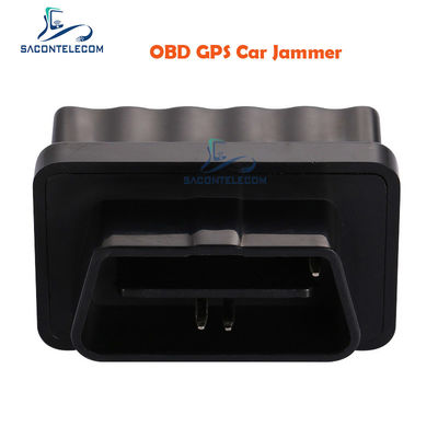 ISO9001 Lichtgewicht OBD GPS Jammer met 15m Radius voor GPS L1 L2 Signalen