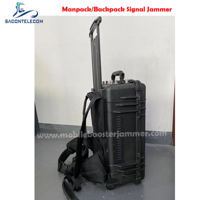 120W Krachtige 6-kanaals Manpack Jammer met Pellican Koffer voor 2G 3G 4G 5G VHF UHF GPS WiFi Blokkeren