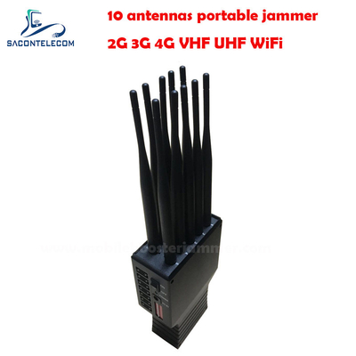 20m Draagbare Signal Jammer GSM DCS CDMA 3G 4G WiFi 4500mAh