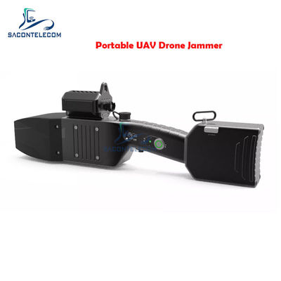 80wh UAV Drone Signal Jammer Gedwongen Landing 1.3km IP66 2.4Ghz 5.8Ghz