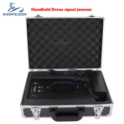 70w Power UAV Signal Jammer Ingebouwd In Antennen 800m Draagbare Drone Frequency Scrambler