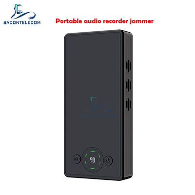 Draagbare Audio Recorder Jammer met 120DB Geluidsdruk 300° Anti-Opname Richting en 4000mAh Batterij