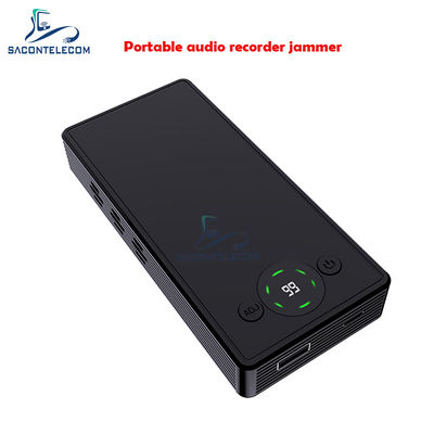 Draagbare Audio Recorder Jammer met 120DB Geluidsdruk 300° Anti-Opname Richting en 4000mAh Batterij