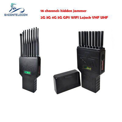 16 Bands Handheld Jammer met 20m Bereik en 2 Uur Batterijduur voor Mobiele Telefoon Signaalblokkering