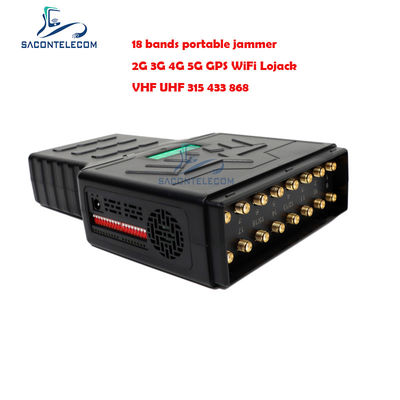 ABS 18W Draagbare 5G Mobiele Telefoon Signaal Stoorder met Volledige Banden Dekking en 20m Bereik