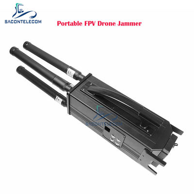 160W 4-Bands Draagbare Drone Signaal Stoorder met 1,5KM Stoordistance en Ingebouwde Batterij