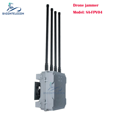 4 kanalen 200w krachtige drone signaal jammer voertuig gemonteerd FPV drone jammer
