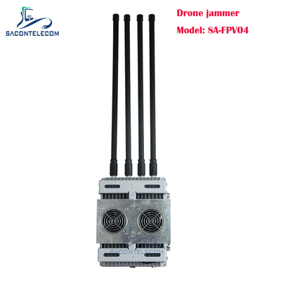 4 kanalen 200w krachtige drone signaal jammer voertuig gemonteerd FPV drone jammer
