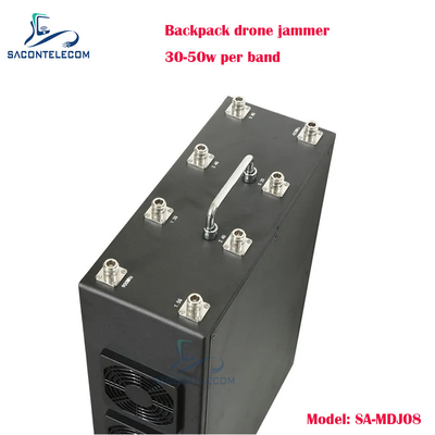 8 banden 400w Power Man pak Drone Signal Jammer metalen koffer rugzak UAV drone jammer