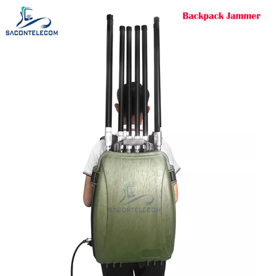6 kanalen 300w Krachtige rugzak Drone Signal Jammer 433 900mhz GPS 2.4G 5.8G