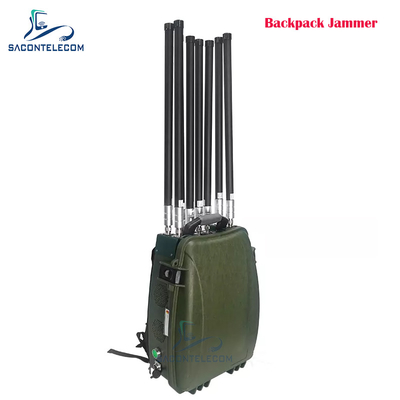 6 kanalen 300w Krachtige rugzak Drone Signal Jammer 433 900mhz GPS 2.4G 5.8G