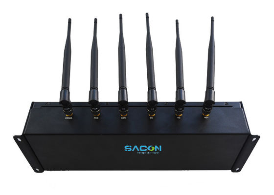 6 antennes verstelbare uitgangsvermogen mobiele telefoon signaal jammer met 40 meter bereik