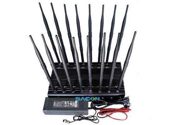 16 kanalen 38w Wifi Signal Jammer met 40m Jamming Range voor veilige vergaderruimtes en musea