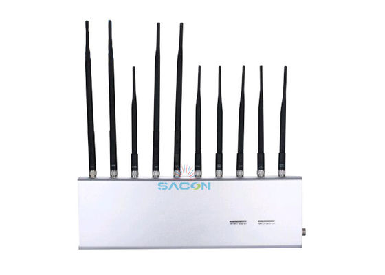 10 banden High Gain Antenna Signal Jammer met 2W uitgangsvermogen voor school- en kantoorgebruik