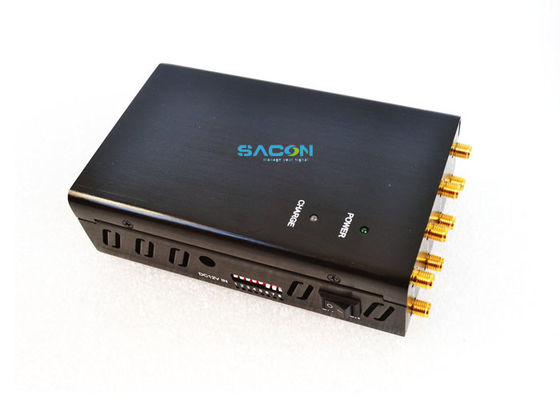 DC12V 4W Draagbare WiFi Jammer met 8 Omni Antennes voor 20m Jammingbereik en 1,5 Uur Werktijd