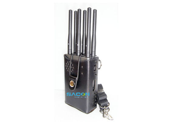 6 antennes High Power 3W Portable Signal Jammer met 20m bereik voor WiFi GPS 3G 4G blokkering