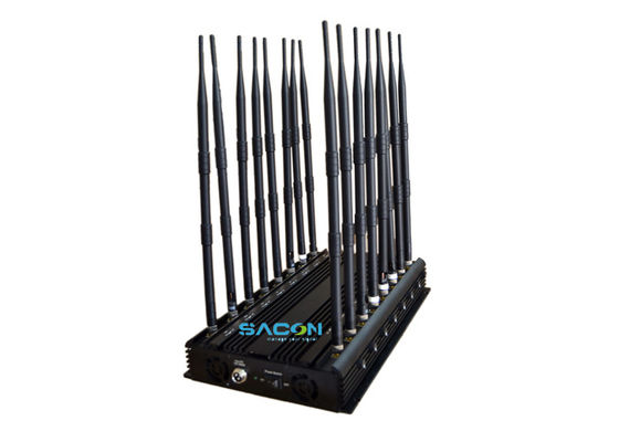 GPS-locker Gevangenis Cell Phone Jammer met 16 antennes 38W High Power en 40m Jamming Range