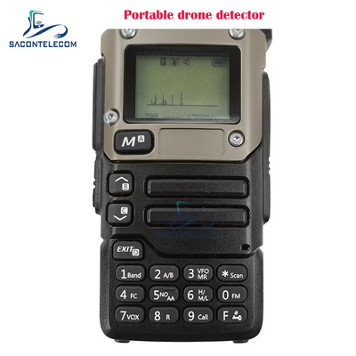 600 tot 800 meter straal Draagbare anti-drone signaaldetector Draadloze handheld drone detector