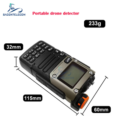 Draagbare draadloze dronesignaaldetector 700-6Ghz Handheld UAV Anti Drone Detector