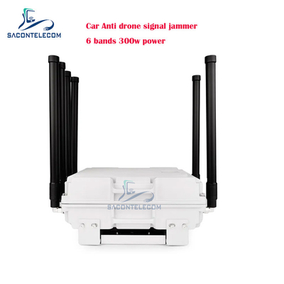 300w 6 kanalen Auto Anti Drone Signal Jammer UAV FPV Drone Jamming Blocking Defensievoertuig gemonteerd voor auto