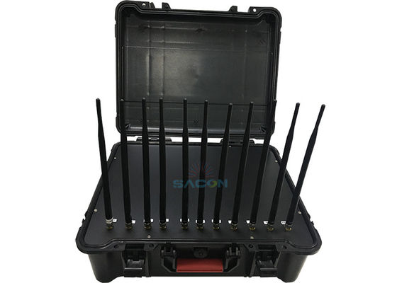 55W High Power Handheld Jammer met 11 kanalen en ingebouwde batterij voor veilige signaalblokkering