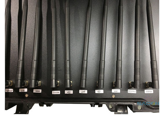 55W High Power Handheld Jammer met 11 kanalen en ingebouwde batterij voor veilige signaalblokkering