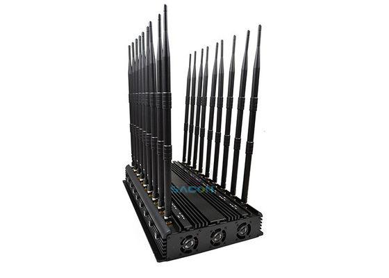 18 kanalen mobiele telefoonsignaal jammer 42W High Power Blocks Alle GPS-signalen