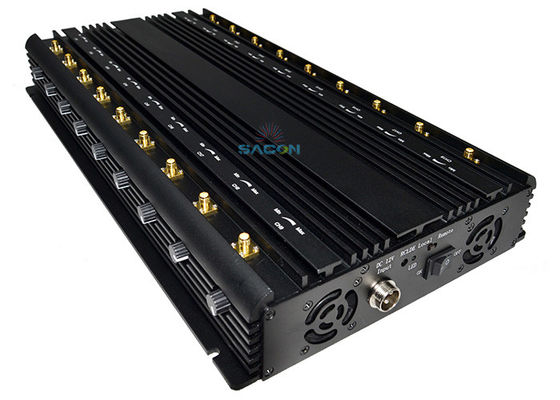 18 antennes 42W High Power Cell Phone Signal Jammer met een verstoringsradius van 40m