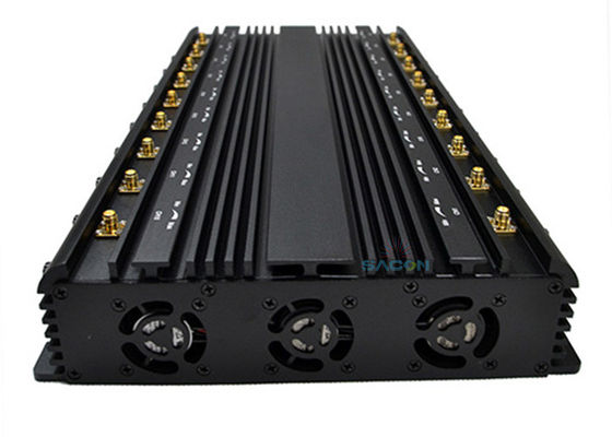 42W High Power Cell Phone Jammer met 18 kanalen om 2G 3G 4G 5G en 2.4G signalen te blokkeren