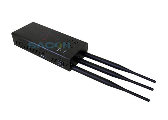 Draagbare 10W High Power Signal Jammer met 8000mAh batterij en omni-directionele antenne voor auto afstandsblokkering