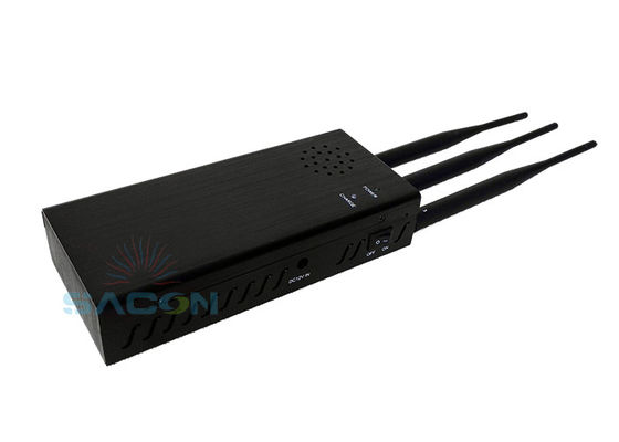 Draagbare 10W High Power Signal Jammer met 8000mAh batterij en omni-directionele antenne voor auto afstandsblokkering