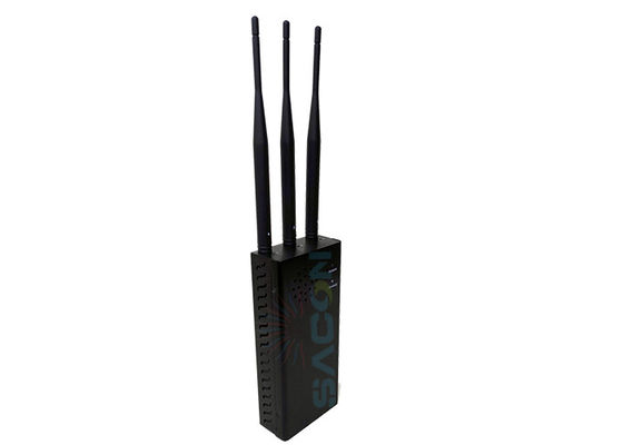 Draagbare 10W High Power Signal Jammer met 8000mAh batterij en omni-directionele antenne voor auto afstandsblokkering