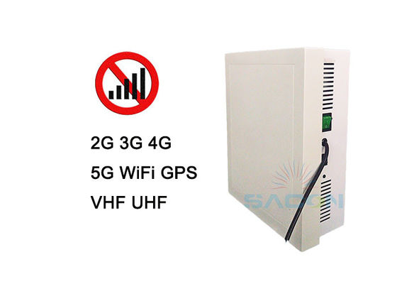 10 Kanaals 5G Signaal Stoorsender met 50m Bereik en 26W Uitgangsvermogen voor Mobiele Telefoon Blokkeren