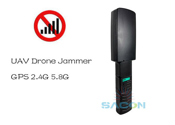 Lichtgewicht 2.4G 5.8G GPS 500m Handheld Drone Signal Jammer