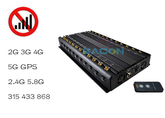 22 antennes 42W Output Power Signal Jammer met 40m Jamming Range voor mobiele en WiFi blokkering